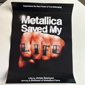 Metallica Saved My Life Art Poster